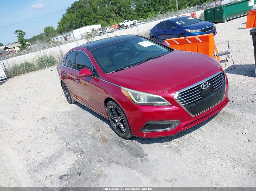 2016 Hyundai Sonata VIN KMHE34L18GA026841 IAAI salvage auction — NORMAL WEAR, Clear-Dealer Only (North Carolina), sold $975 on 2026-07-28 (photo 1)