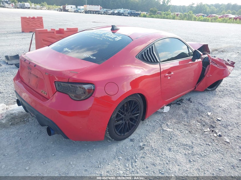 2013 Scion Fr-s VIN JF1ZNAA12D1724249 IAAI salvage auction — RIGHT FRONT, Salvage (North Carolina), sold $775 on 2026-07-28 (photo 4)