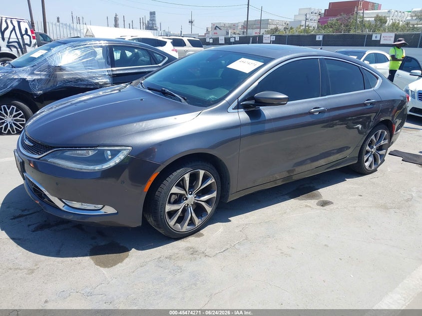 2015 Chrysler 200 VIN 1C3CCCCB3FN654929 IAAI salvage auction — NORMAL WEAR, Clear - Dealer Only (California), sold $200 on 2026-07-11 (photo 2)