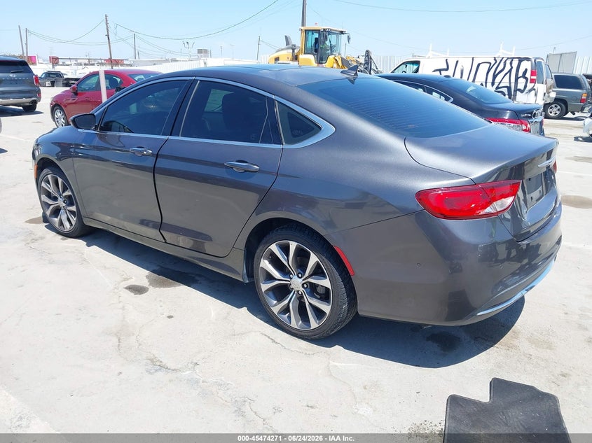 2015 Chrysler 200 VIN 1C3CCCCB3FN654929 IAAI salvage auction — NORMAL WEAR, Clear - Dealer Only (California), sold $200 on 2026-07-11 (photo 3)