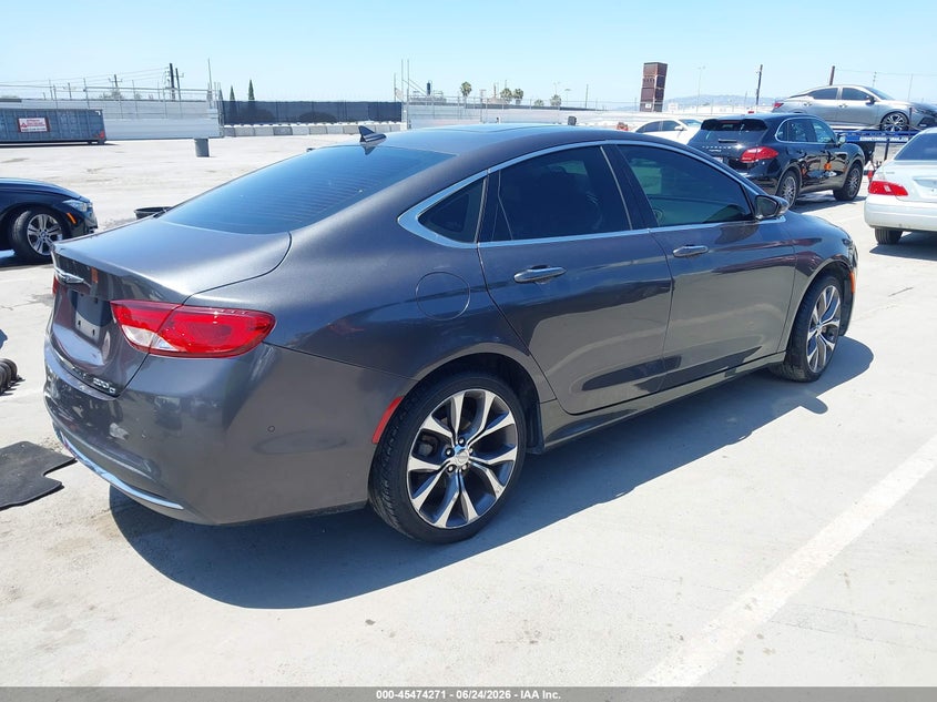 2015 Chrysler 200 VIN 1C3CCCCB3FN654929 IAAI salvage auction — NORMAL WEAR, Clear - Dealer Only (California), sold $200 on 2026-07-11 (photo 4)