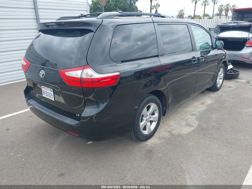2015 Toyota Sienna VIN 5TDKK3DC7FS586677 IAAI salvage auction — LEFT FRONT, Salvage Title, sold $4,050 on 2026-07-17 (photo 4)