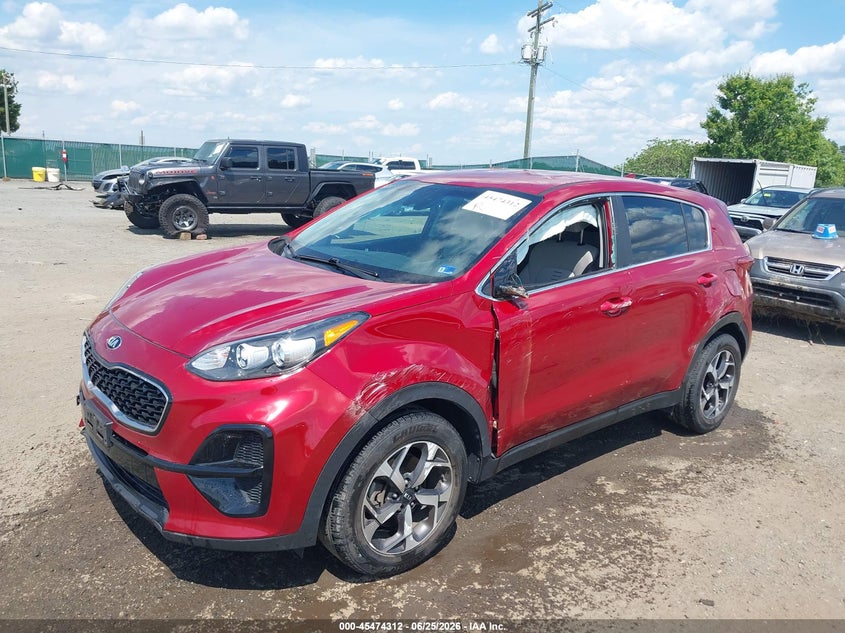 2020 Kia Sportage VIN KNDPM3AC7L7644040 IAAI salvage auction — LEFT SIDE, Salvage Title, sold $25 on 2026-07-27 (photo 2)