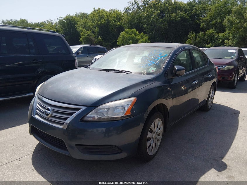 2014 Nissan Sentra VIN 3N1AB7AP3EL685174 IAAI salvage auction — NORMAL WEAR, Original (Texas), sold $300 on 2026-07-22 (photo 2)