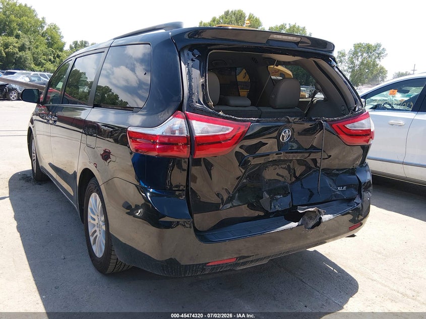 2015 Toyota Sienna VIN 5TDYK3DC3FS538264 IAAI salvage auction — REAR END, Salvage (Kansas), sold $1,150 on 2026-07-29 (photo 3)