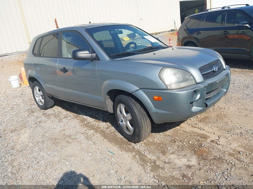 2007 Hyundai Tucson VIN KM8JM12B87U522113 IAAI salvage auction — BIO HAZARD, Clear (Mississippi), sold $25 on 2026-07-24 (photo 1)