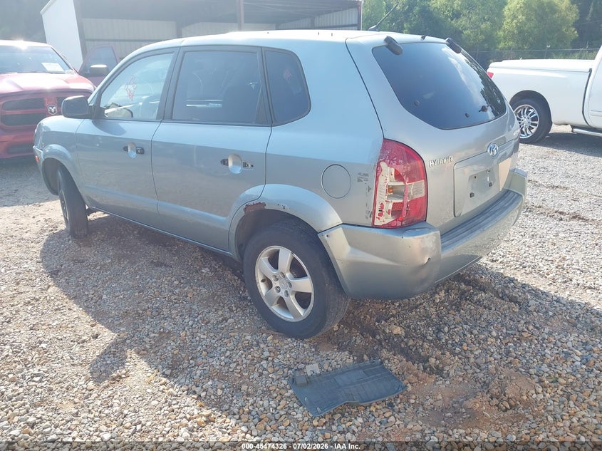 2007 Hyundai Tucson VIN KM8JM12B87U522113 IAAI salvage auction — BIO HAZARD, Clear (Mississippi), sold $25 on 2026-07-24 (photo 3)