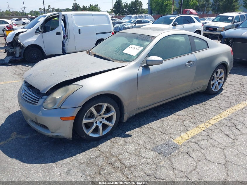 2005 Infiniti G VIN JNKCV54E95M426687 IAAI salvage auction — FRONT & REAR, Clear - Dealer Only (California), sold $600 on 2026-07-28 (photo 2)