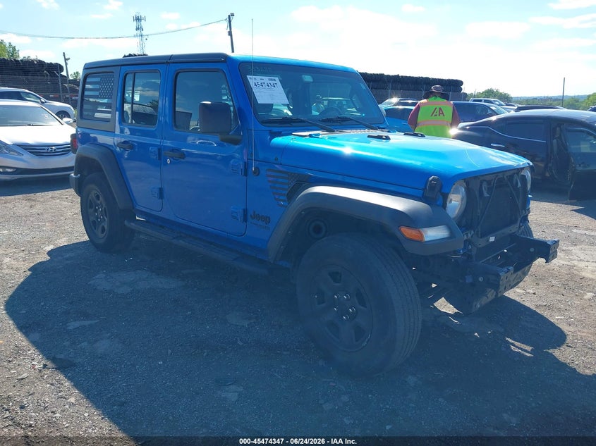 2022 Jeep Wrangler / VIN 1C4HJXDN1NW246624 — IAAI salvage auction photo