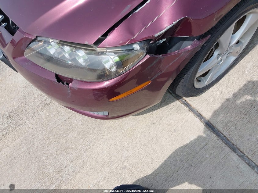 2008 Mazda 6 VIN 1YVHP80CX85M44406 IAAI salvage auction — FRONT END, Original (Texas), sold $600 on 2026-07-10 (photo 6)