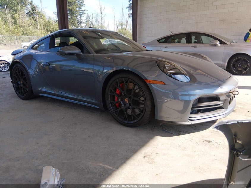 2026 Porsche 911 VIN WP0AH2A93TS214379 IAAI salvage auction — REAR END, Bill Of Sale (Washington), sold $109,000 on 2026-07-20 (photo 1)
