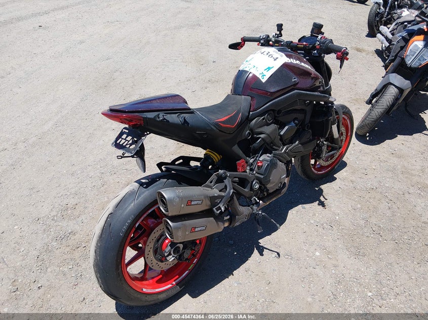 2022 Ducati Monster VIN ZDMMAMDT9NB005868 IAAI salvage auction — FRONT END, Salvage (California), sold $2,700 on 2026-07-20 (photo 4)