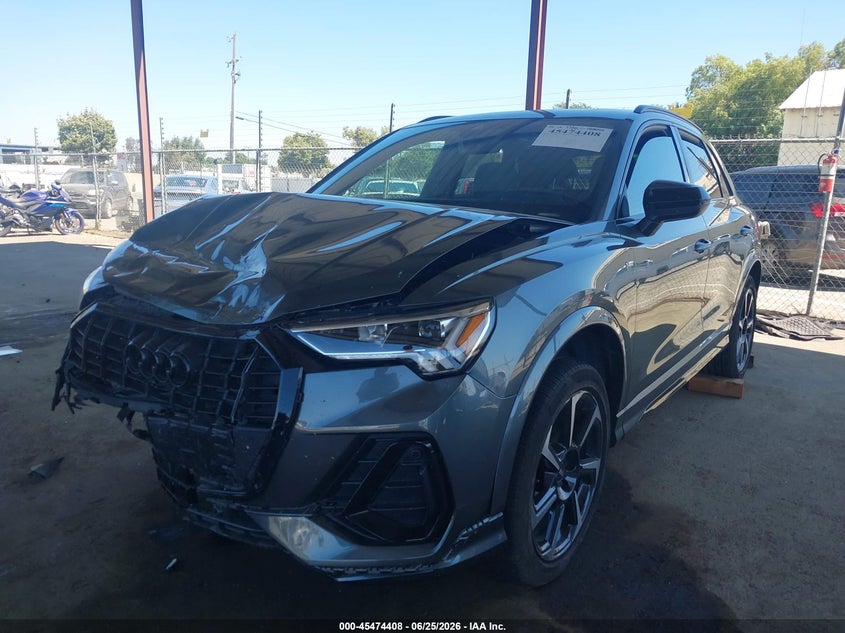 2025 Audi Q3 VIN WA1EECF37S1103238 IAAI salvage auction — FRONT END, Salvage (California), sold $10,200 on 2026-07-31 (photo 2)
