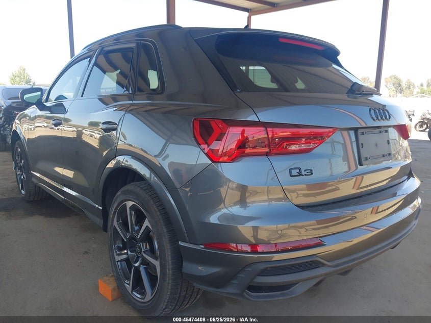 2025 Audi Q3 VIN WA1EECF37S1103238 IAAI salvage auction — FRONT END, Salvage (California), sold $10,200 on 2026-07-31 (photo 3)