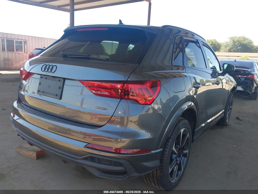 2025 Audi Q3 VIN WA1EECF37S1103238 IAAI salvage auction — FRONT END, Salvage (California), sold $10,200 on 2026-07-31 (photo 4)