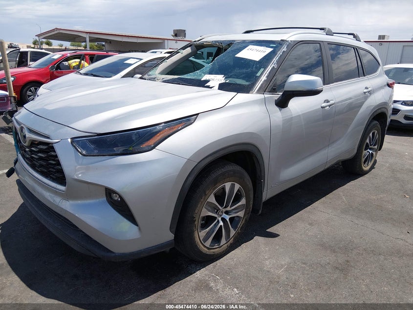 2023 Toyota Highlander VIN 5TDKBRCH6PS134513 IAAI salvage auction — FRONT END, Salvage Title, sold $10,100 on 2026-07-24 (photo 2)