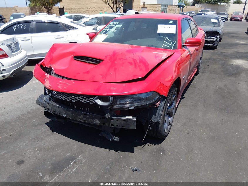 2019 Dodge Charger VIN 2C3CDXCT6KH597920 IAAI salvage auction — RIGHT FRONT, Salvage Title, sold $2,900 on 2026-07-31 (photo 2)