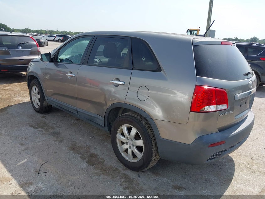 2011 Kia Sorento VIN 5XYKT3A13BG011693 IAAI salvage auction — NORMAL WEAR, Original (Texas), sold $1,375 on 2026-07-07 (photo 3)