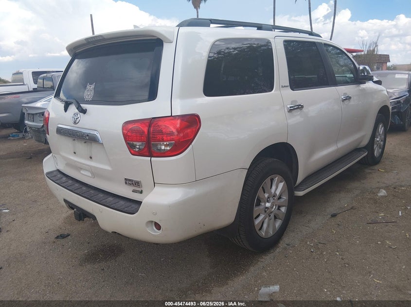 2014 Toyota Sequoia VIN 5TDDW5G13ES109908 IAAI salvage auction — FRONT END, Salvage Title, sold $6,300 on 2026-07-17 (photo 4)