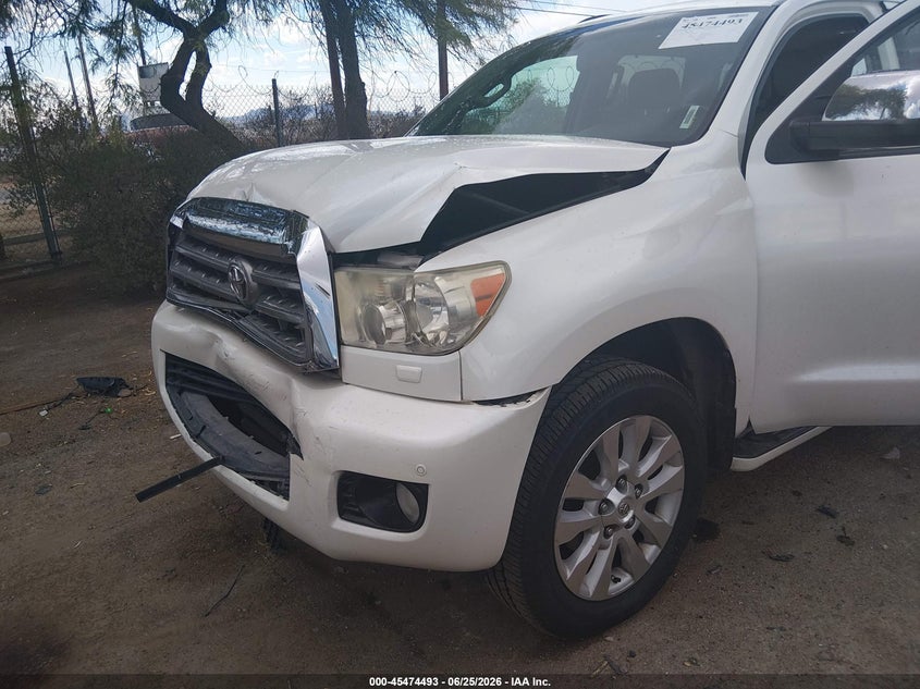2014 Toyota Sequoia VIN 5TDDW5G13ES109908 IAAI salvage auction — FRONT END, Salvage Title, sold $6,300 on 2026-07-17 (photo 6)