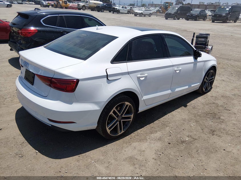 2017 Audi A3 VIN WAUAUGFF2H1055422 IAAI salvage auction — LEFT REAR, Salvage (California), sold $3,300 on 2026-07-22 (photo 4)