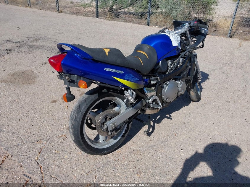 2001 Suzuki Gsx600 VIN JS1GN79A712103744 IAAI salvage auction — ROLLOVER, Salvage (Arizona), sold $25 on 2026-07-23 (photo 4)