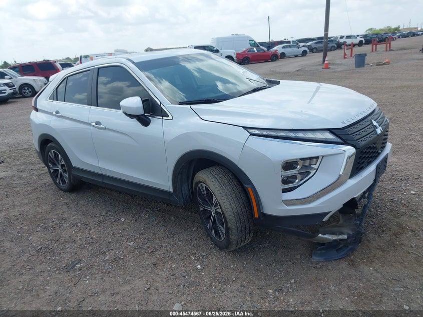 2022 Mitsubishi Eclipse cross VIN JA4ASWAA1NZ057605 IAAI salvage auction — FRONT END, Original (Texas), sold $3,850 on 2026-08-21 (photo 1)