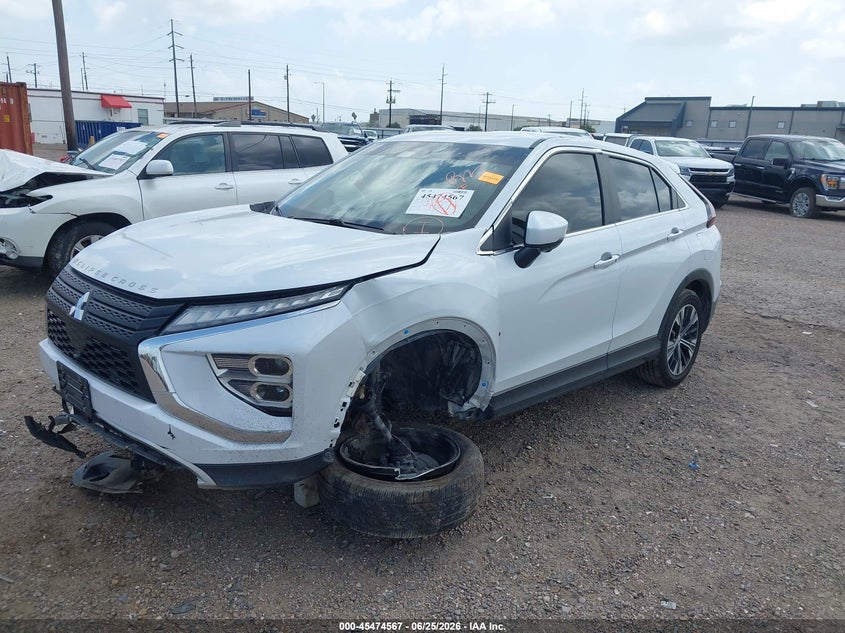 2022 Mitsubishi Eclipse cross VIN JA4ASWAA1NZ057605 IAAI salvage auction — FRONT END, Original (Texas), sold $3,850 on 2026-08-21 (photo 2)