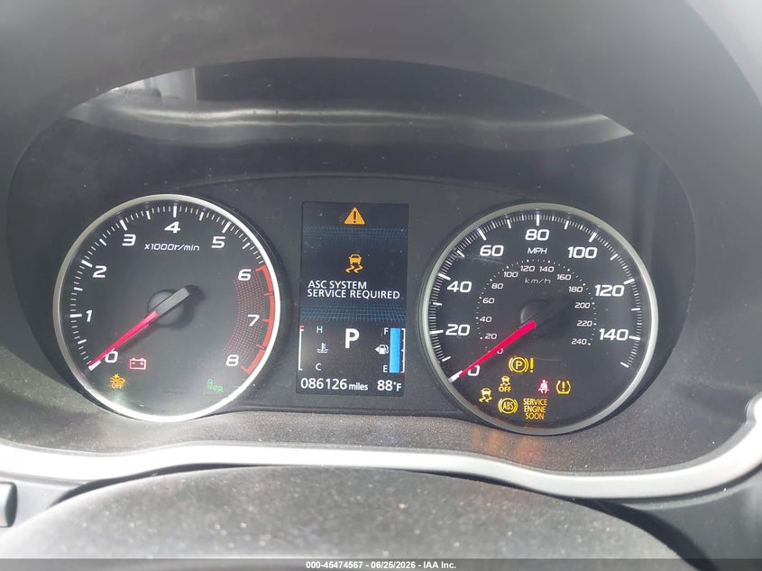 2022 Mitsubishi Eclipse cross VIN JA4ASWAA1NZ057605 IAAI salvage auction — FRONT END, Original (Texas), sold $3,850 on 2026-08-21 (photo 7)