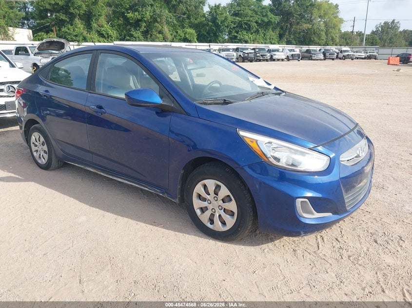 2016 Hyundai Accent VIN KMHCT4AE9GU124661 IAAI salvage auction — NORMAL WEAR, Original (Texas), sold $450 on 2026-07-23 (photo 1)