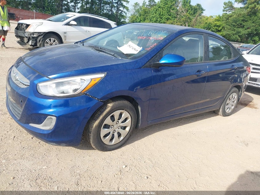 2016 Hyundai Accent VIN KMHCT4AE9GU124661 IAAI salvage auction — NORMAL WEAR, Original (Texas), sold $450 on 2026-07-23 (photo 2)