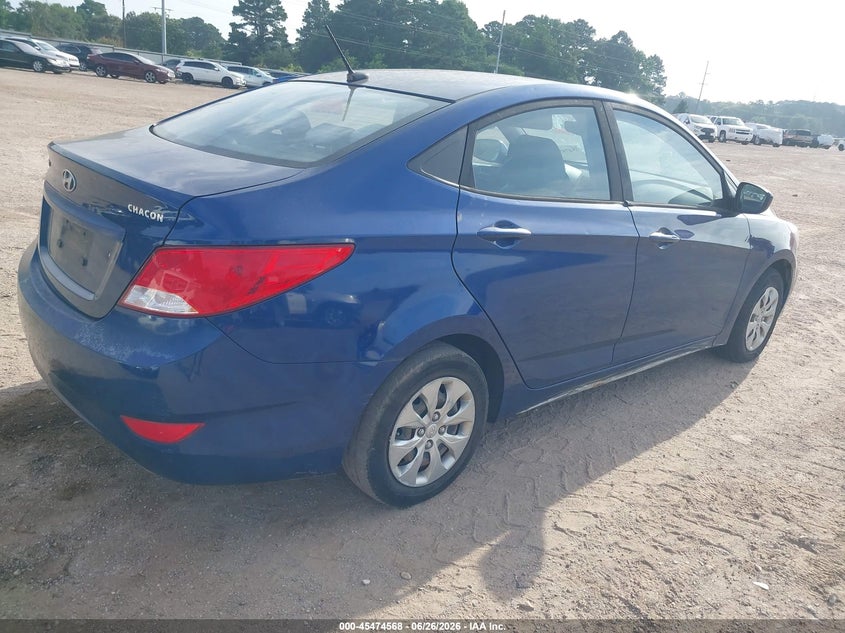 2016 Hyundai Accent VIN KMHCT4AE9GU124661 IAAI salvage auction — NORMAL WEAR, Original (Texas), sold $450 on 2026-07-23 (photo 4)