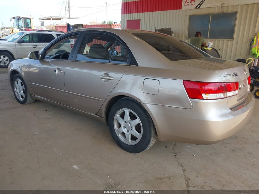 2006 Hyundai Sonata VIN 5NPEU46C76H165350 IAAI salvage auction — NORMAL WEAR, Original (Texas), sold $825 on 2026-07-16 (photo 3)