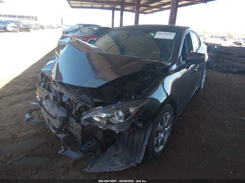 2015 Mazda 3 VIN 3MZBM1U74FM202093 IAAI salvage auction — FRONT & REAR, Salvage (Arizona), sold $475 on 2026-08-02 (photo 2)