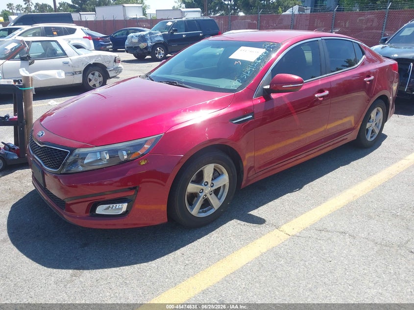 2015 Kia Optima VIN 5XXGM4A79FG462473 IAAI salvage auction — THEFT, Salvage (California), sold $2,350 on 2026-07-14 (photo 2)