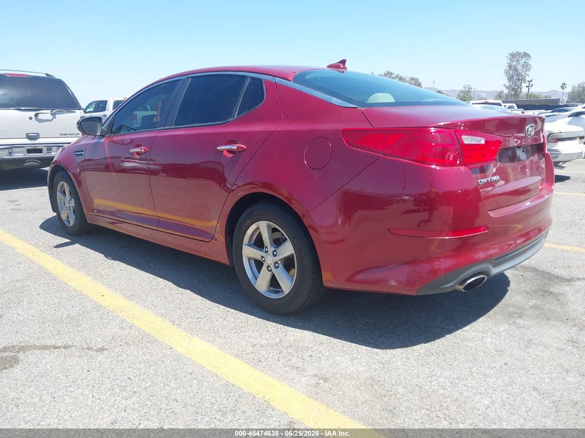 2015 Kia Optima VIN 5XXGM4A79FG462473 IAAI salvage auction — THEFT, Salvage (California), sold $2,350 on 2026-07-14 (photo 3)