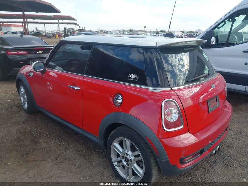 2013 Mini Hard top VIN WMWSV3C59DT476249 IAAI salvage auction — NORMAL WEAR, Clear-Dealer Only (Arizona), sold $275 on 2026-07-28 (photo 3)