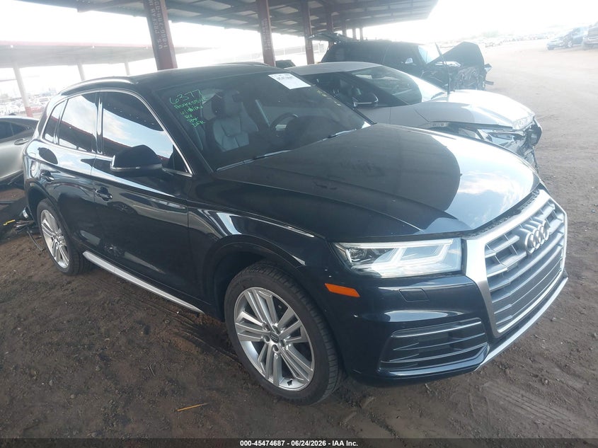 2018 Audi Q5 VIN WA1BNAFY9J2174677 IAAI salvage auction — SIDE, Salvage Title, sold $5,700 on 2026-07-31 (photo 1)