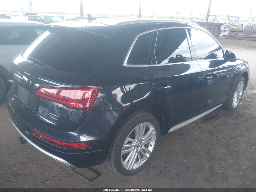 2018 Audi Q5 VIN WA1BNAFY9J2174677 IAAI salvage auction — SIDE, Salvage Title, sold $5,700 on 2026-07-31 (photo 4)