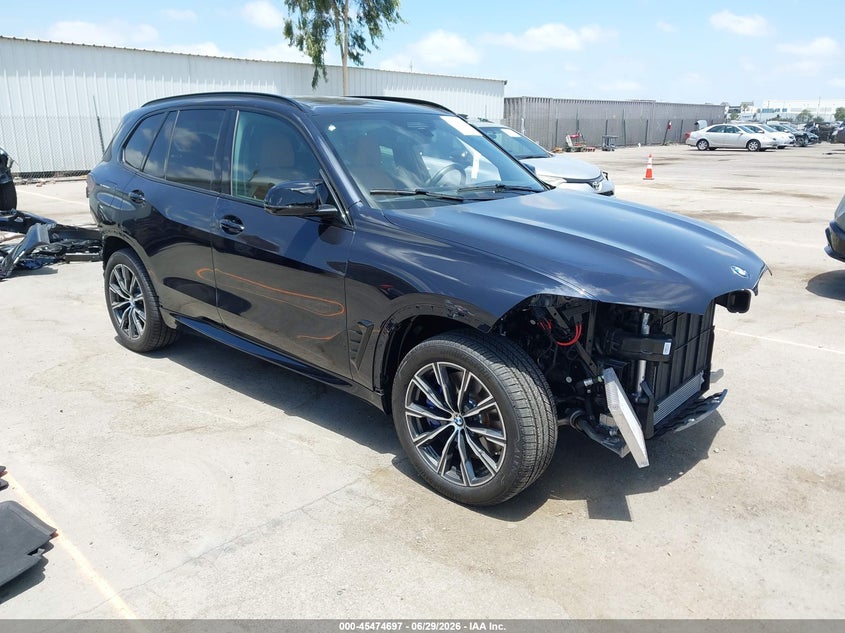 2026 BMW X5 VIN 5UX33EU01T9044731 IAAI salvage auction — FRONT & REAR, Salvage (California), sold $48,000 on 2026-07-27 (photo 1)