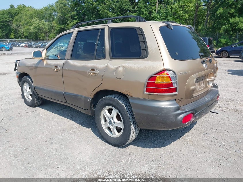 2003 Hyundai Santa fe VIN KM8SC73D43U517463 IAAI salvage auction — NORMAL WEAR, Clear (New York), sold $25 on 2026-07-07 (photo 3)