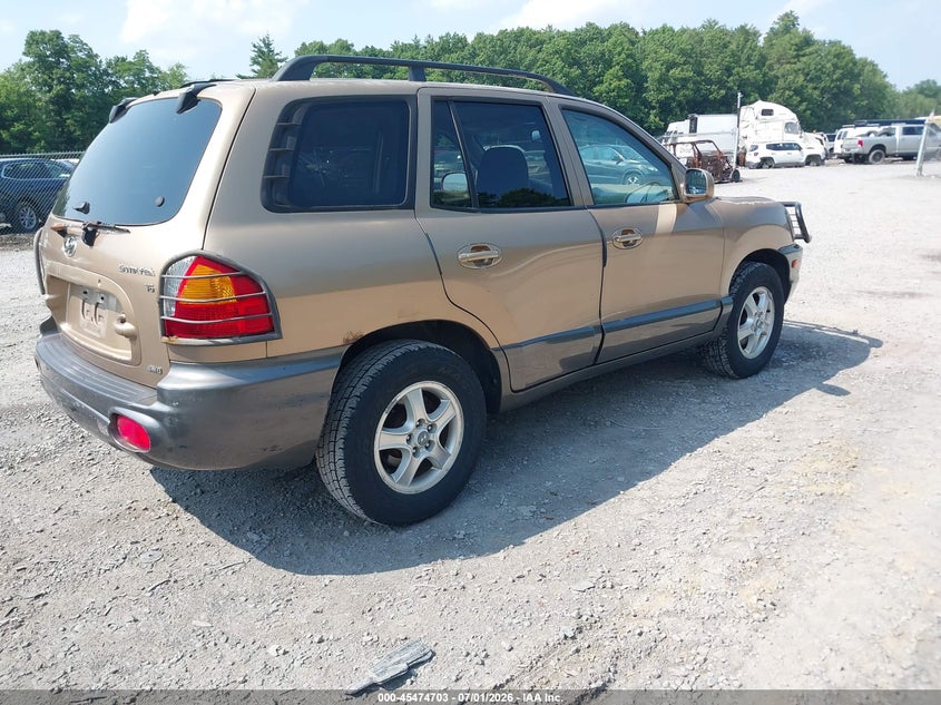 2003 Hyundai Santa fe VIN KM8SC73D43U517463 IAAI salvage auction — NORMAL WEAR, Clear (New York), sold $25 on 2026-07-07 (photo 4)