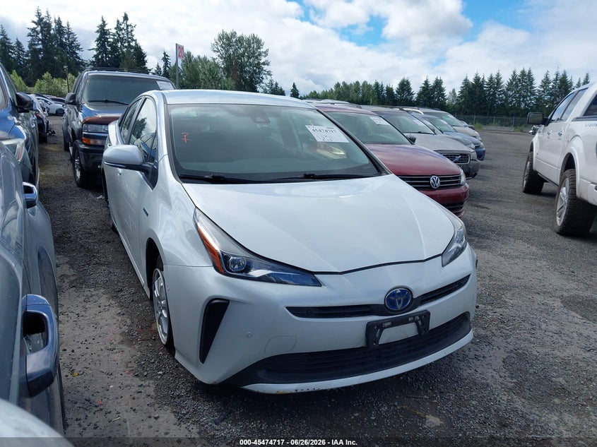 2021 Toyota Prius VIN JTDKAMFU3M3147330 IAAI salvage auction — RIGHT SIDE, Enterprise Vehicles Clear Only (Washington), sold $12,200 on 2026-07-08 (photo 1)