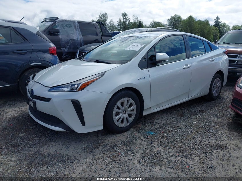 2021 Toyota Prius VIN JTDKAMFU3M3147330 IAAI salvage auction — RIGHT SIDE, Enterprise Vehicles Clear Only (Washington), sold $12,200 on 2026-07-08 (photo 2)