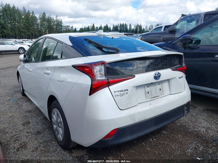 2021 Toyota Prius VIN JTDKAMFU3M3147330 IAAI salvage auction — RIGHT SIDE, Enterprise Vehicles Clear Only (Washington), sold $12,200 on 2026-07-08 (photo 3)