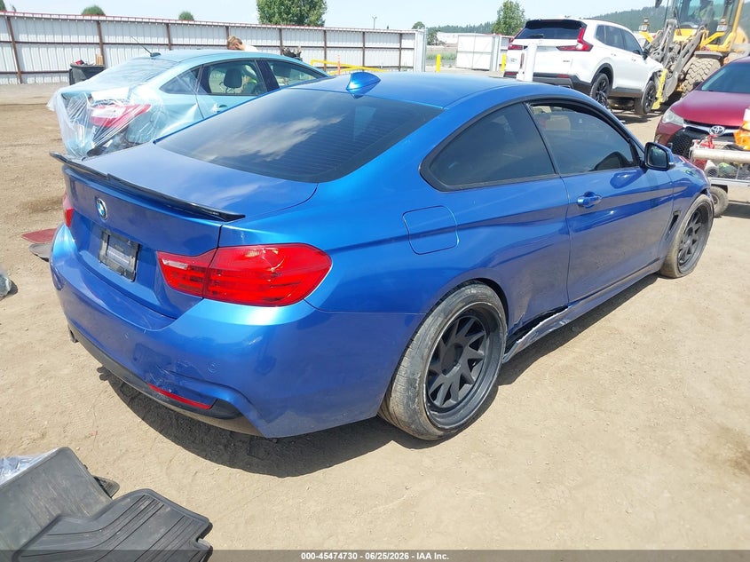 2016 BMW 4er VIN WBA3N7C57GK227860 IAAI salvage auction — SIDE, Wait Title, sold $4,500 on 2026-08-18 (photo 4)