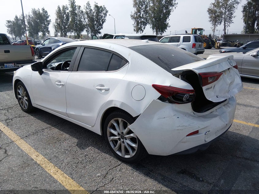 2016 Mazda 3 VIN JM1BM1X33G1340167 IAAI salvage auction — REAR END, Salvage (California), sold $3,000 on 2026-07-14 (photo 3)
