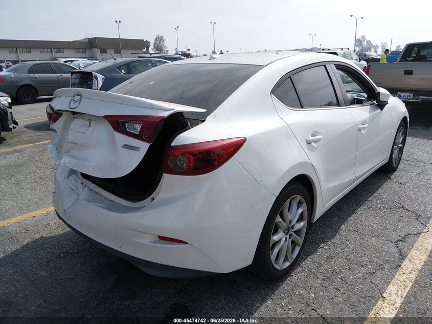 2016 Mazda 3 VIN JM1BM1X33G1340167 IAAI salvage auction — REAR END, Salvage (California), sold $3,000 on 2026-07-14 (photo 4)