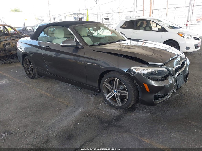 2017 BMW 2er VIN WBA2K9C56HV647061 IAAI salvage auction — FRONT END, Salvage (California), sold $3,150 on 2026-07-28 (photo 1)