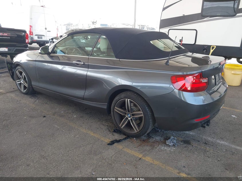 2017 BMW 2er VIN WBA2K9C56HV647061 IAAI salvage auction — FRONT END, Salvage (California), sold $3,150 on 2026-07-28 (photo 3)